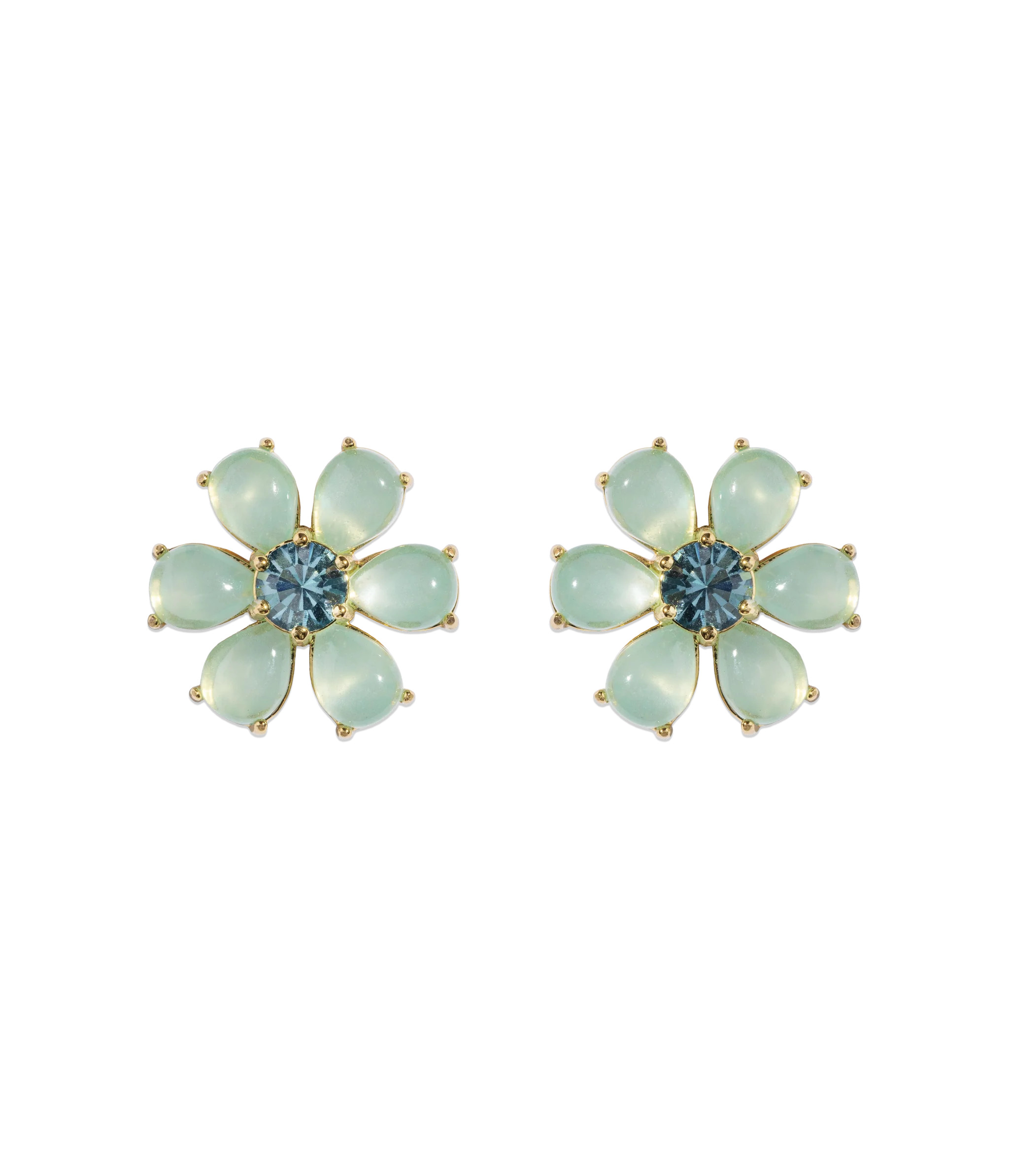 Emeline Flower Studs in Mint | Loren Hope Designs