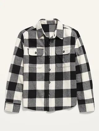 Built-In Flex Plaid Flannel Shirt for Boys | Old Navy (CA)