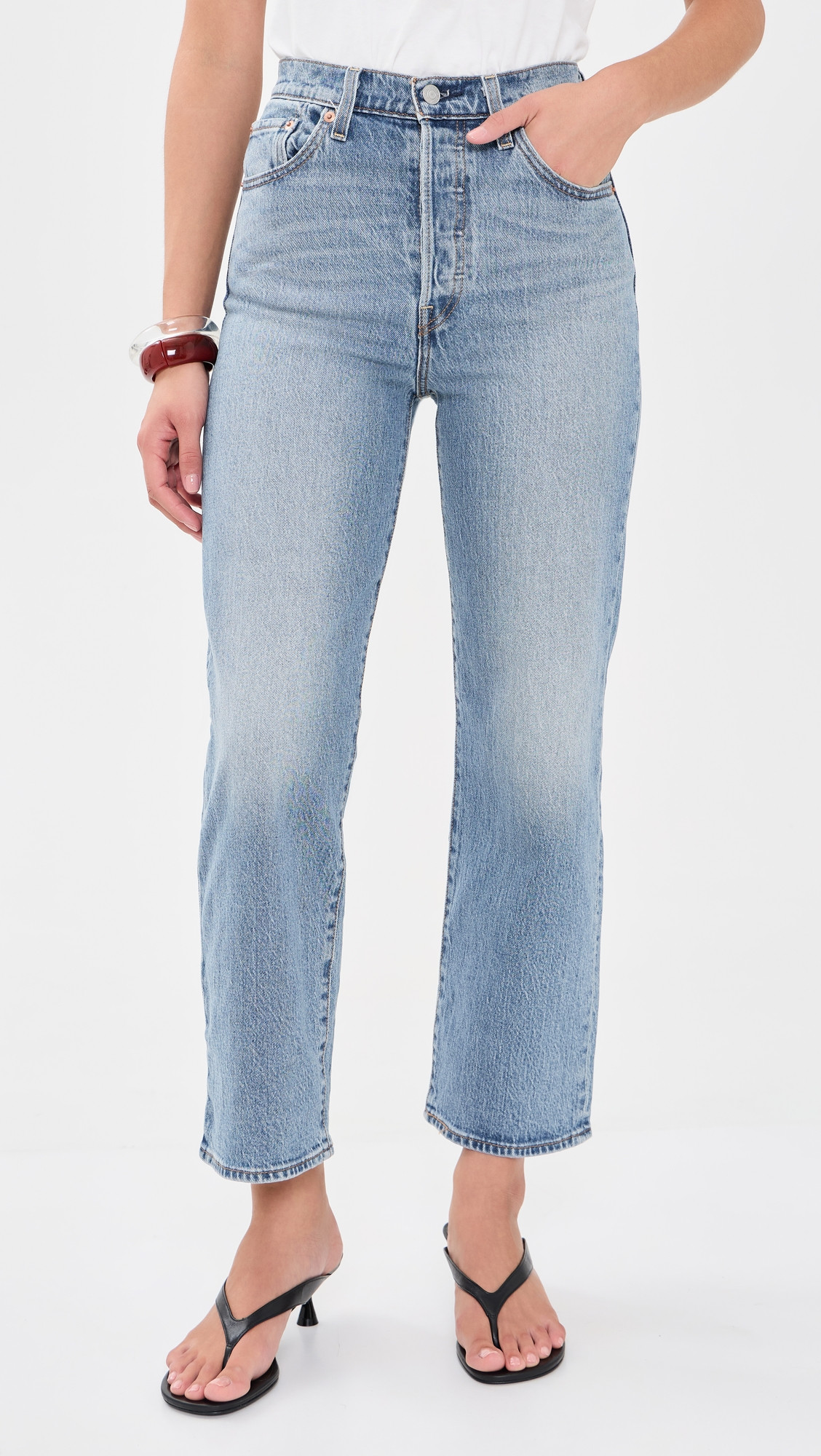 Ribcage Straight Ankle Jeans | Shopbop