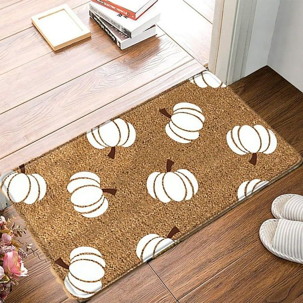Shopslong Thanksgiving Doormat, Pumpkin Doormat Welcome Mats Outdoor Indoor for Apartment Front D... | Walmart (US)