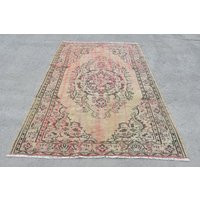 Large Rug, Turkish Vintage Home Decor 65x97 Inches Pink Carpet, Turkey Living Room Rugs, Anatolian Oversize 9064 | Etsy (UK)