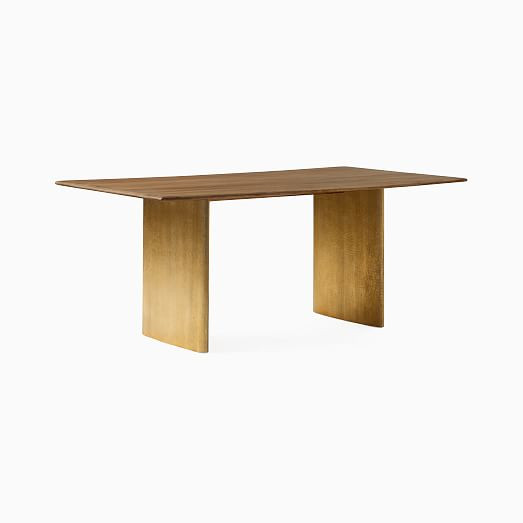 Anton Metal Plinth Dining Table (72", 86") | West Elm (US)