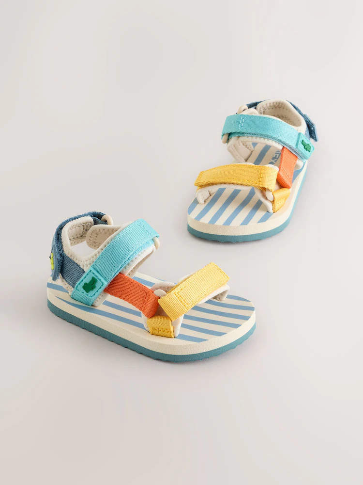 Multi Bright Standard Fit (F) Touch Fastening Trekker Walking Sandals | Next US