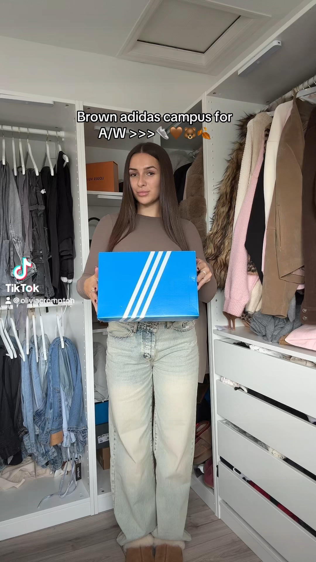 Brown adidas campus for A/W🍂🤎