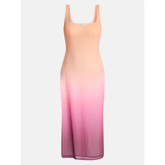 Madden NYC Women’s Mesh Midi Dress, Sizes XXS-XXL | Walmart (US)