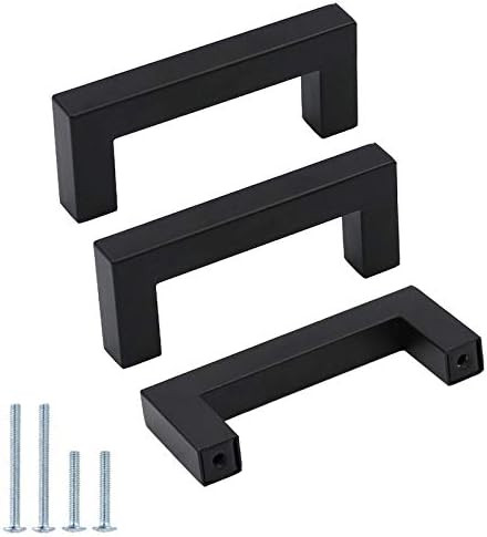 5Pack goldenwarm 3 inch Drawer Pulls Black Cabinet Handles Modern Kitchen Cabinet Handles and Pul... | Amazon (US)