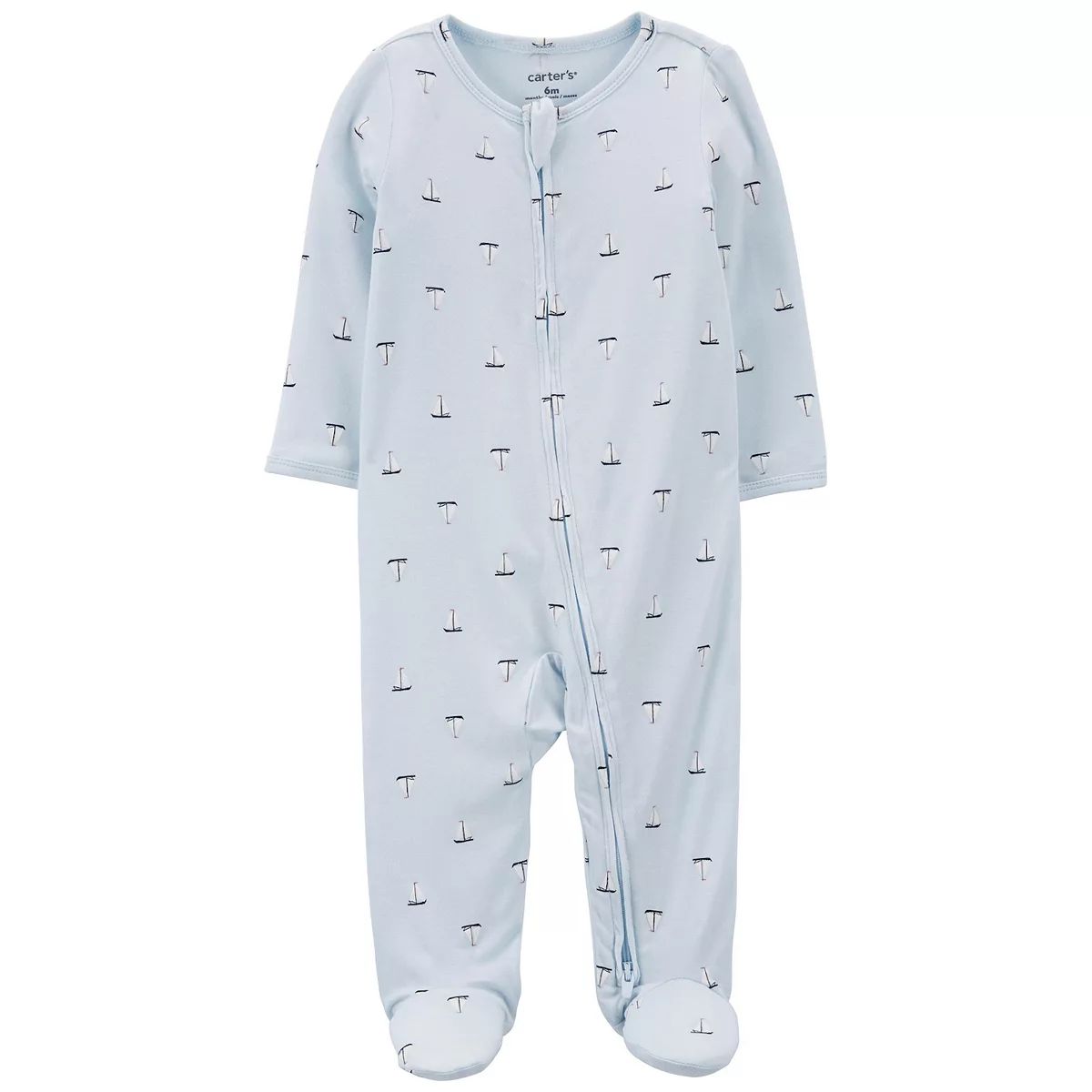Baby Boy Carter's Sailboat Zip-Up PurelySoft Sleep and Play Pajamas | Kohl's