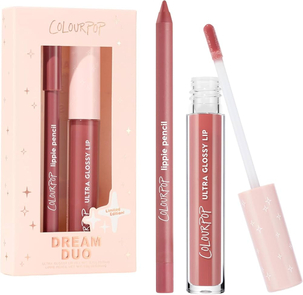 ColourPop Dream Duo Lip Kit - High-Pigment, Long-Lasting & Sharpenable Lip Liner and Lip Gloss wi... | Amazon (US)