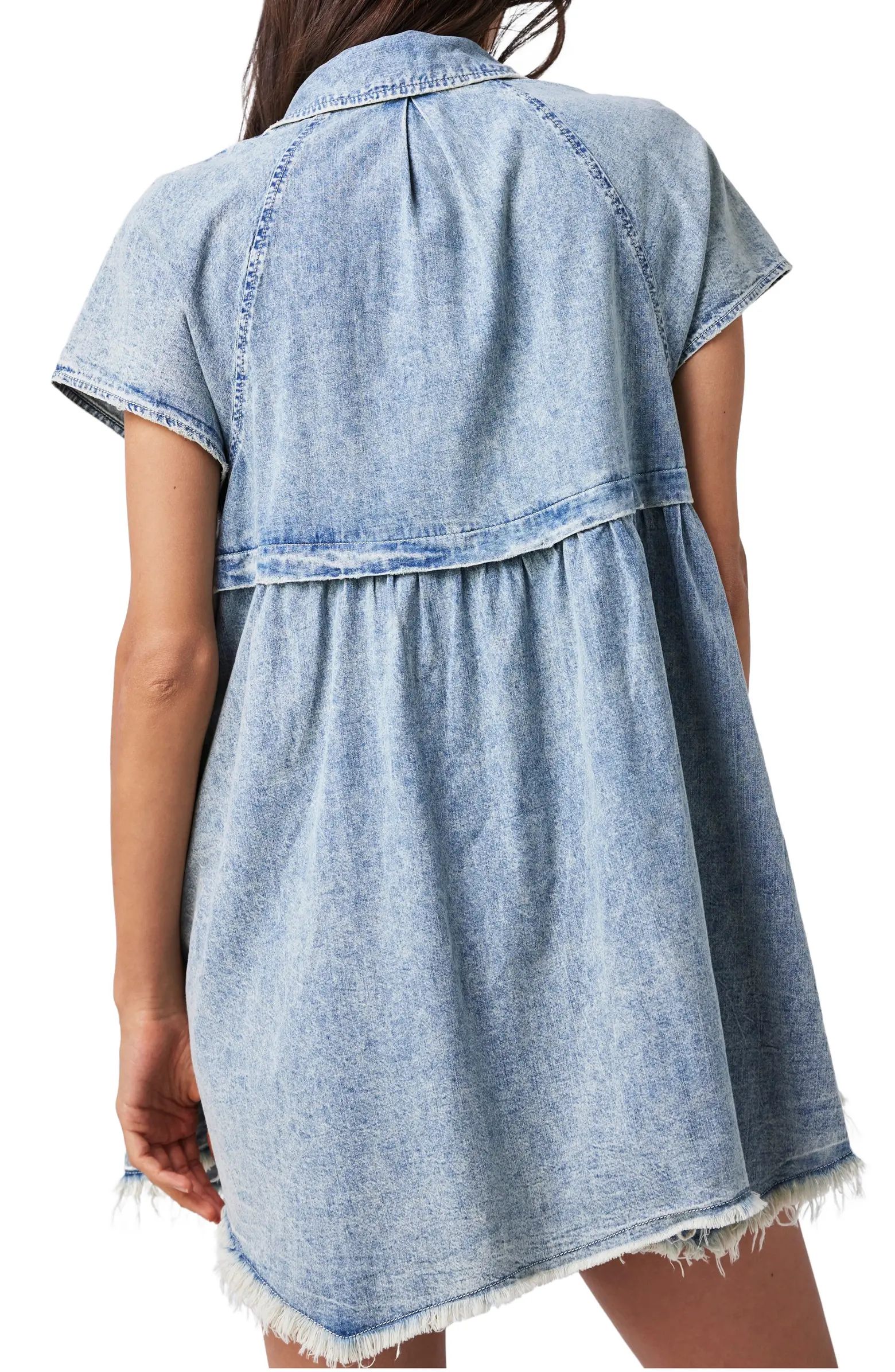 Ronnie Denim Mini Shirtdress | Nordstrom