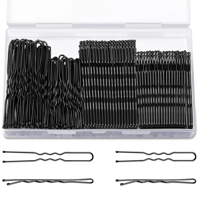 MORGLES Bobby Pins Brown U Shaped Hair Pins for Ballet Buns Women Girls with Storage Box, 2.4IN&2... | Walmart (US)