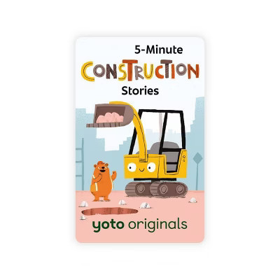 Yoto 5 Minute Construction Stories Audio Card: Educational Reading for Kindergarten to 3rd Grade, Compatible with Yoto Player | Target