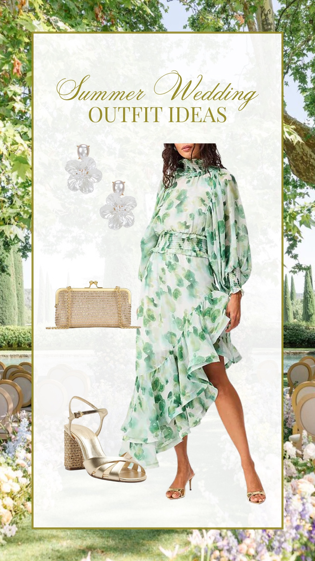 Summer wedding guest outfit idea!