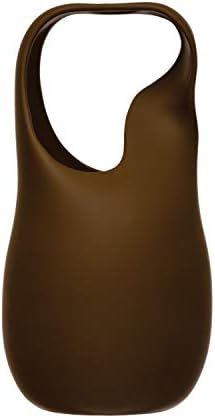 Bloomingville Stoneware Handle & Latex Glaze, Brown (Handle Has Hole for Stem) Vase | Amazon (US)