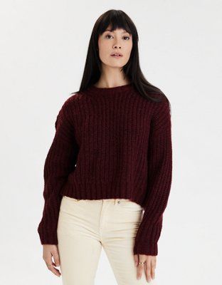 AE Cozy Crew Neck Sweater | American Eagle Outfitters (US & CA)