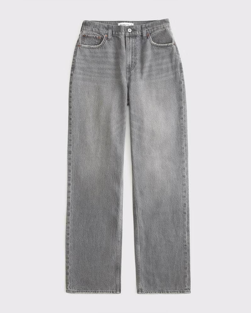 Women's Curve Love High Rise Loose Jean | Women's Bottoms | Abercrombie.com | Abercrombie & Fitch (UK)