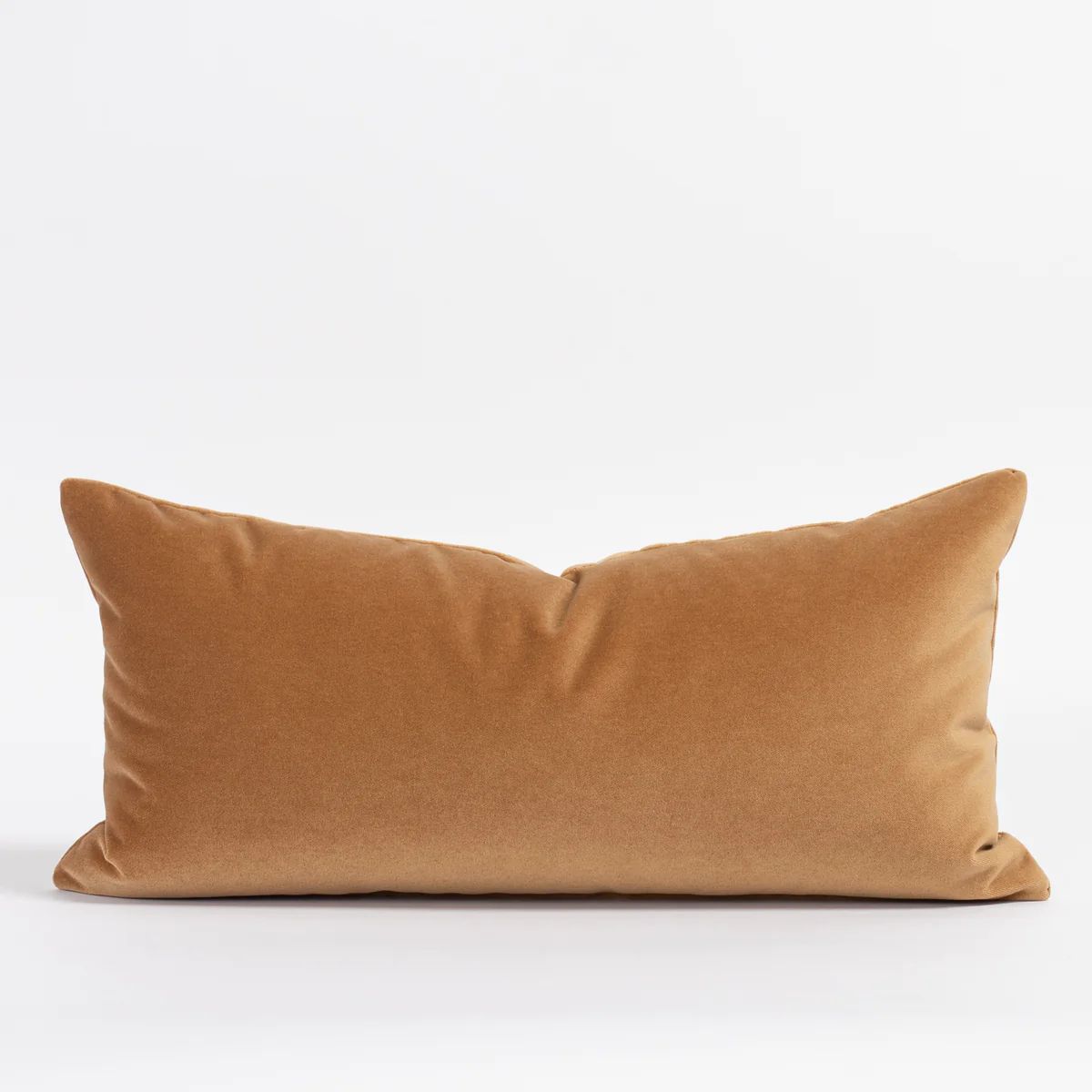 Valentina Velvet 12x24 Lumbar Pillow, Nutmeg | Tonic Living