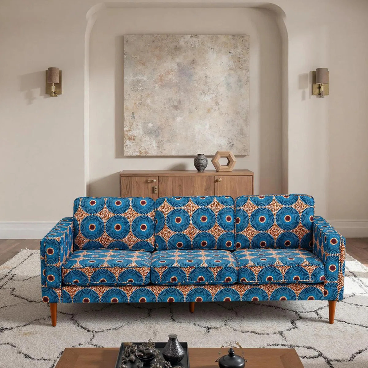 Boho Style 3 - Piece Printed Sofa Set,Modern Sofa For Living Room Couch | Wayfair North America