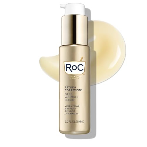 RoC Retinol Correxion Deep Wrinkle Retinol Face Serum with Ascorbic Acid, Daily Anti-Aging Skin Care Treatment for Fine Lines, Dark Spots, Acne Scars, 1 Ounce (Packaging May Vary) | Amazon (US)