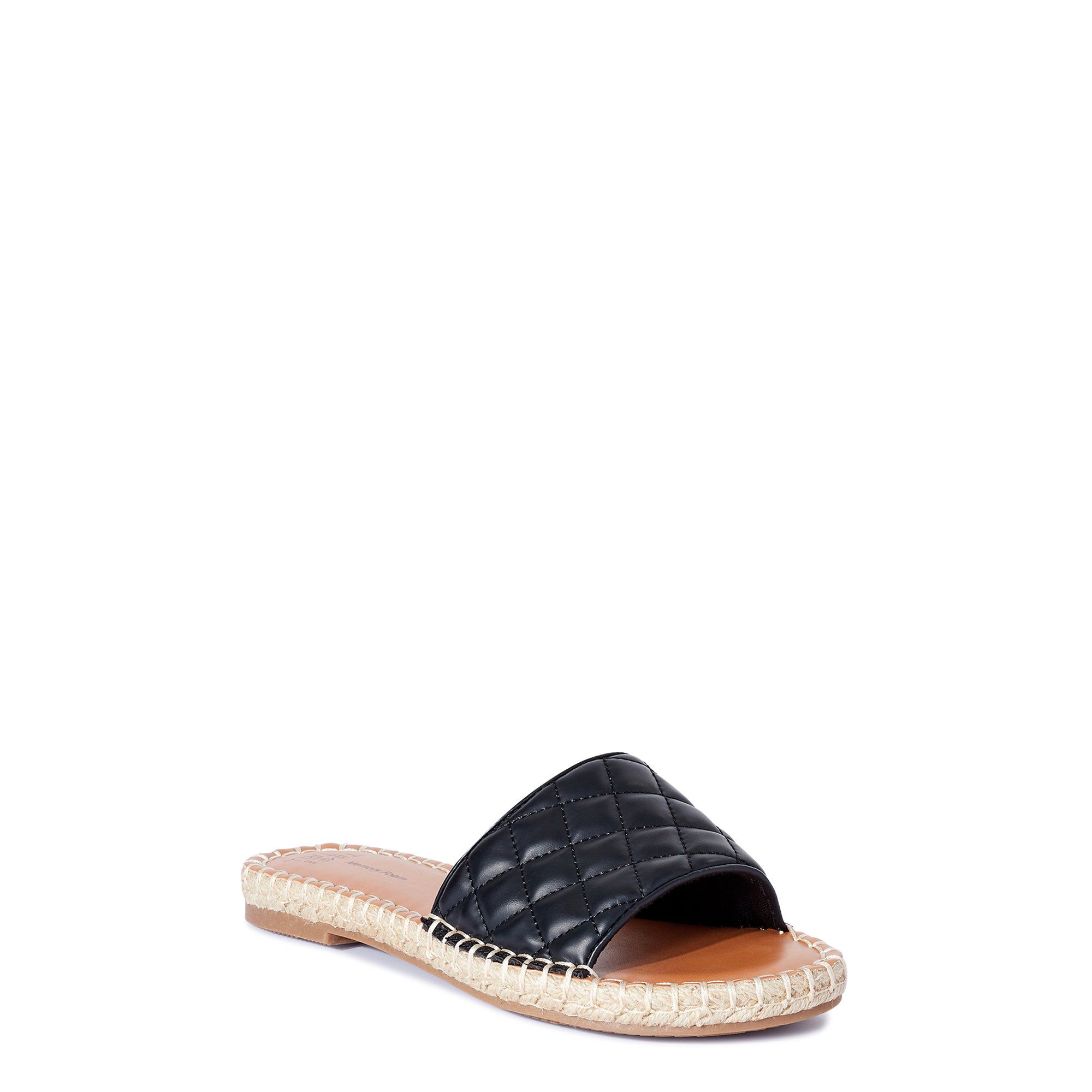 Time and Tru Women’s Quilted Espadrille Slides | Walmart (US)