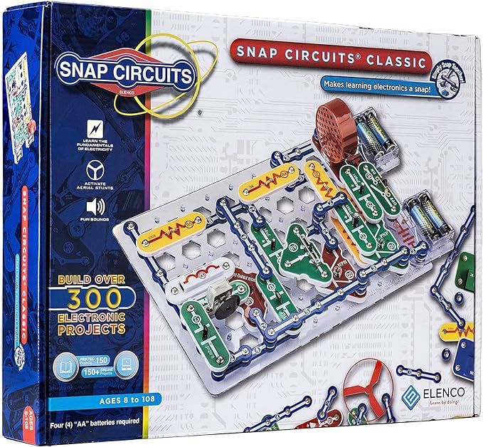 Snap Circuits Classic SC-300 Electronics Exploration Kit | Over 300 Projects | Full Color Manual ... | Amazon (US)
