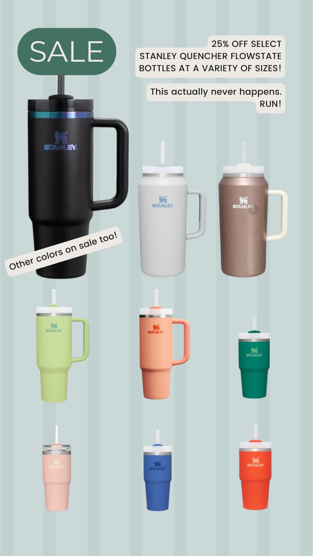 25% off select Stanley Quencher FlowState Tumblers!

#LTKHome #LTKSaleAlert #LTKActive