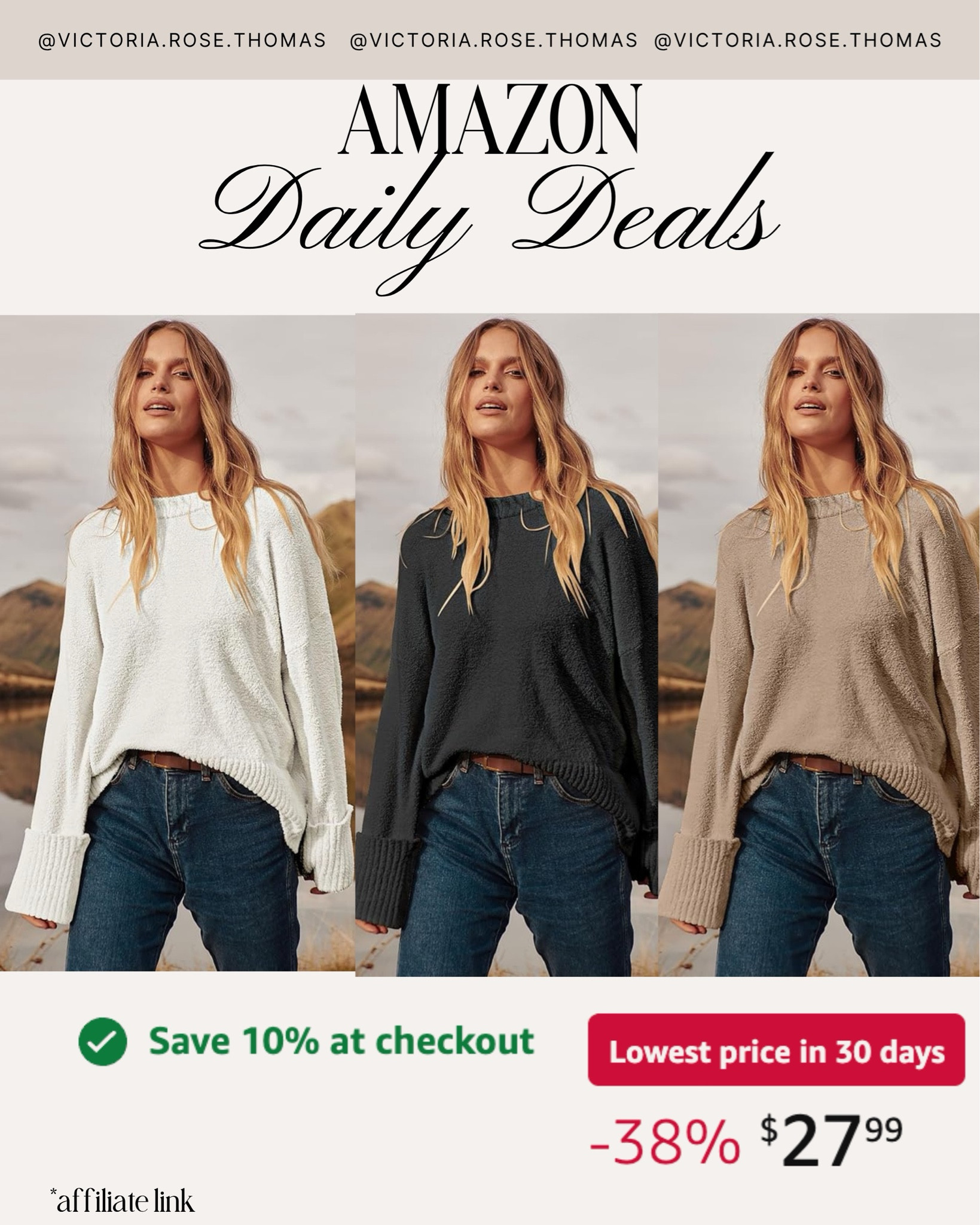 Double discount!!

Amazon daily deals
Amazon fashion
Amazon style
Stylewithnosecrets 
Deals
Steal
Save
Sale
Amazon prime

#LTKSaleAlert #LTKSeasonal #LTKootd