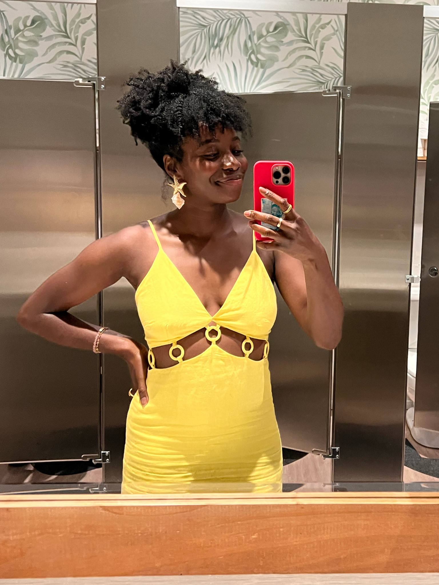 Yellow cutout dress from Target  Fits in all the right places. Wearing a size 2. 

#LTKSeasonal #LTKFindsUnder50 #LTKStyleTip