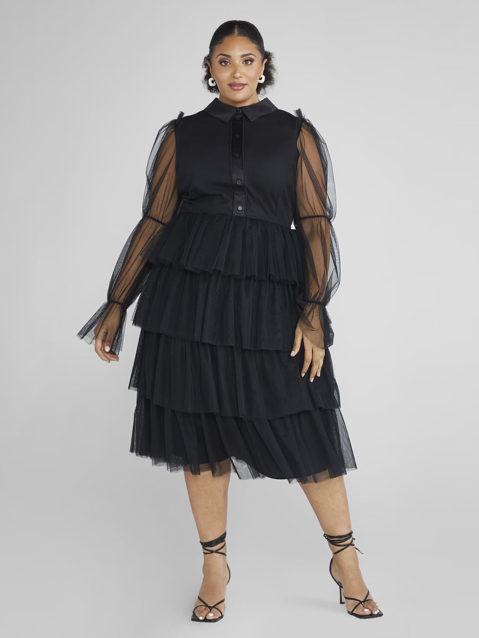 Plus Size Evan Tiered Tulle Dress - FTF LAB 010: BEAUTICURVE | Fashion to Figure | Fashion To Figure