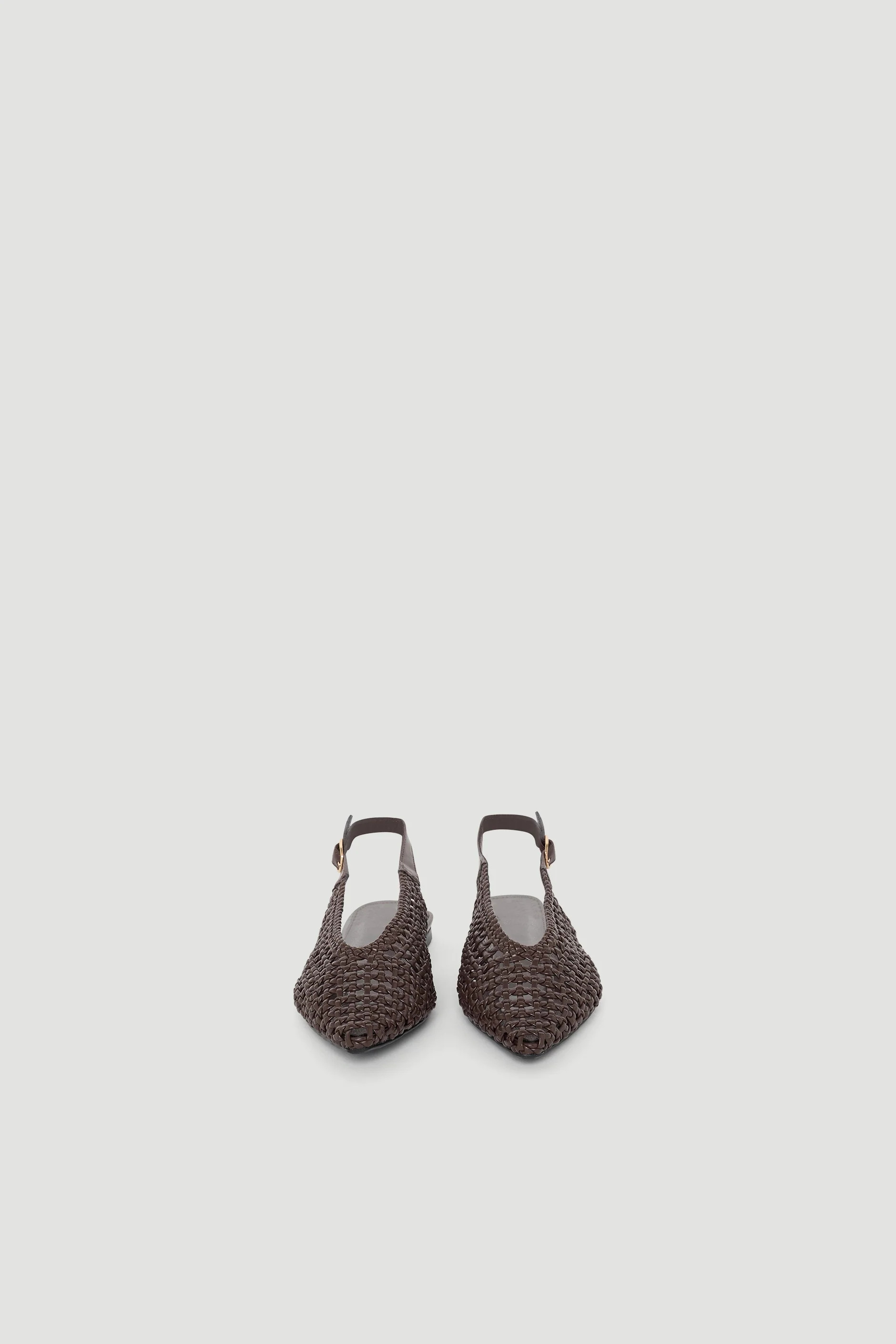 Ellie Weave Flat - Chocolate | DECJUBA