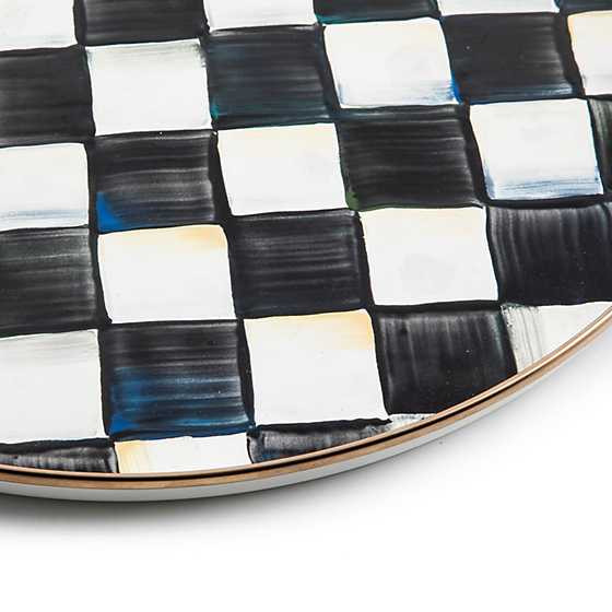 Courtly Check Round Tray | MacKenzie-Childs