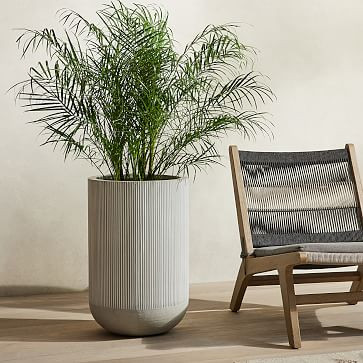 Textured Radius Ficonstone Indoor/Outdoor Planters | West Elm (US)