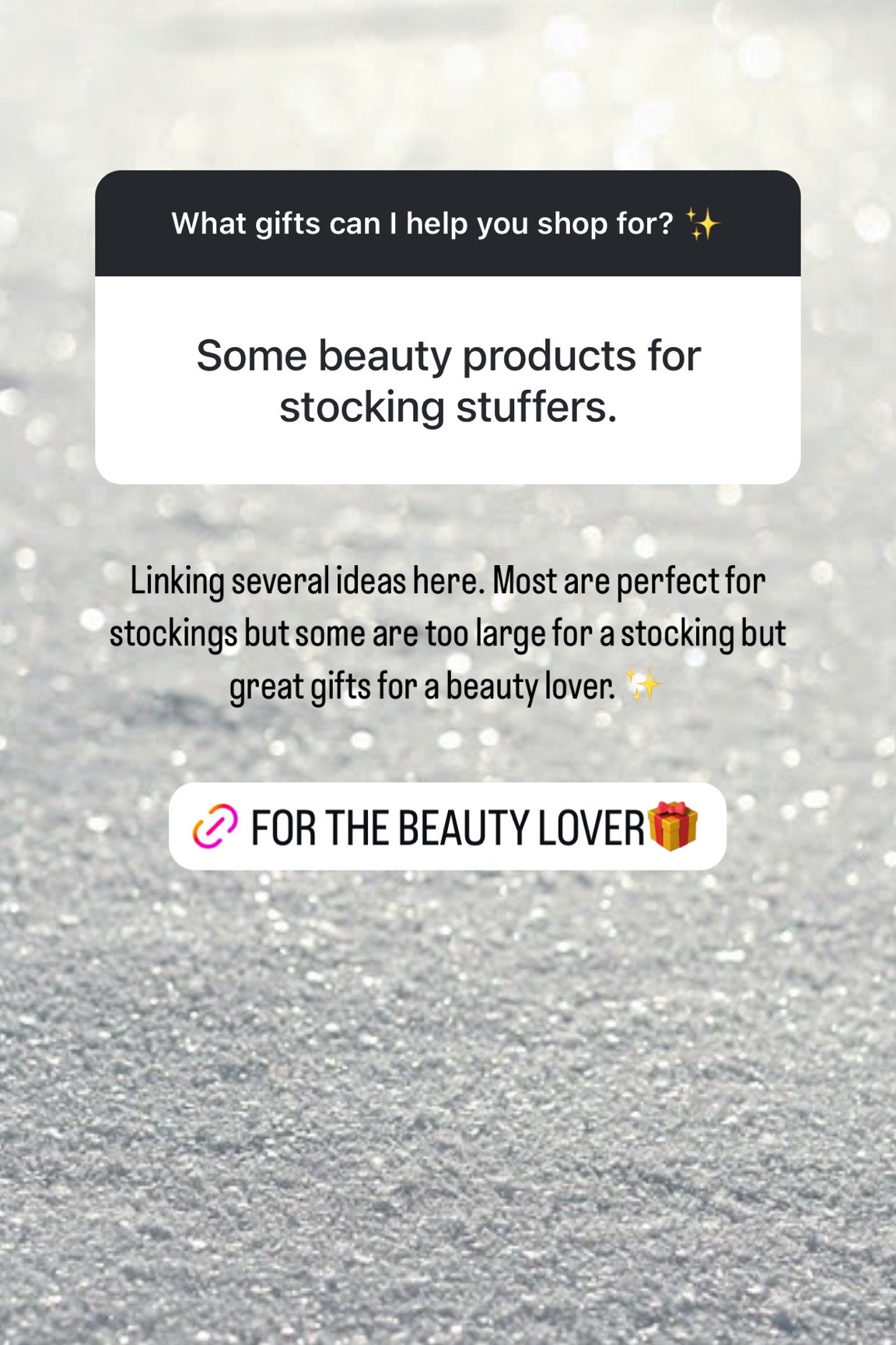 Linking several ideas here. Most are perfect for stockings but some are too large for a stocking but great gifts for a beauty lover✨

#LTKGiftGuide #LTKHoliday #LTKSeasonal