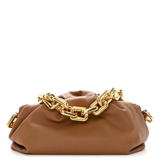 Calfskin The Pouch Chain Moutarde | FASHIONPHILE (US)