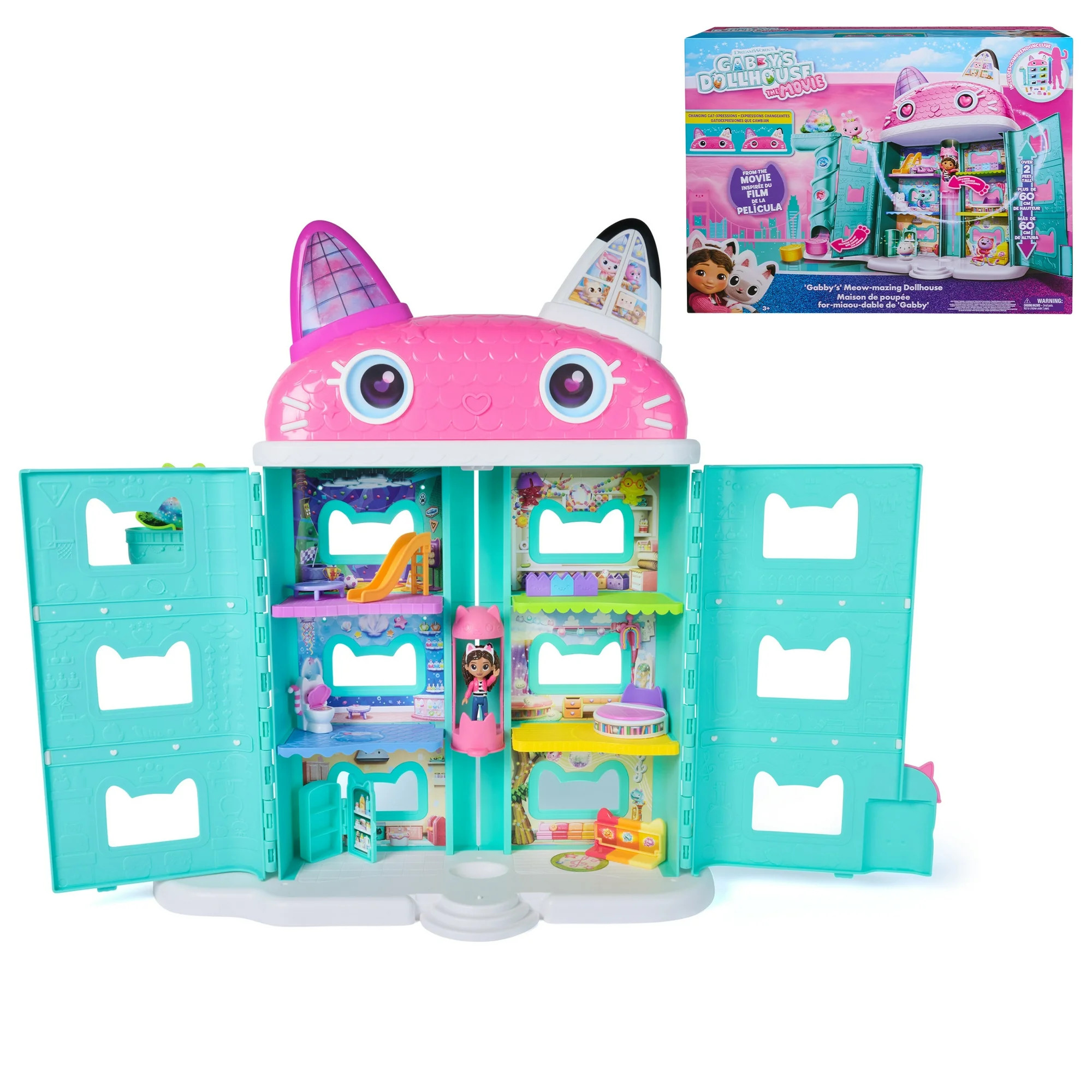 Gabby's Dollhouse: The Movie, Gabby’s Meow-mazing Dollhouse, with Toy Figure & Dollhouse Access... | Walmart (CA)