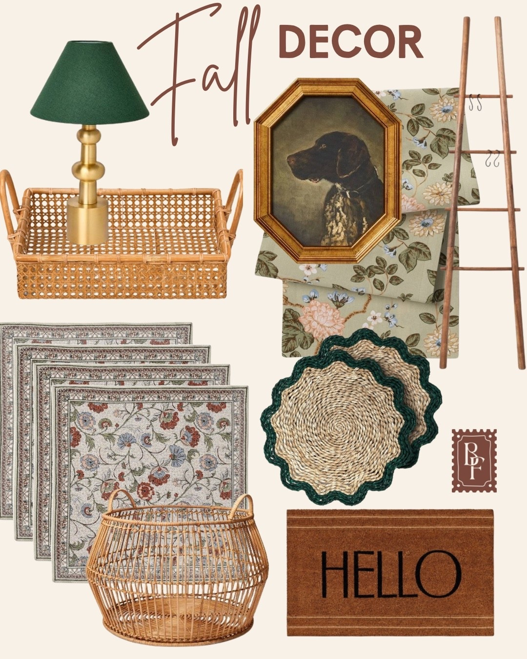 🍂 Fall Decor Favorites 🍂

Cozy textures, rich greens, and woven accents are giving major fall vibes 🤎
A few faves: the rattan tray, floral prints, and that classic “Hello” doormat!

Shop these timeless pieces to warm up your space before the holidays hit! ✨

#FallDecor #LTKHome #TargetHome

#LTKSeasonal #LTKFindsUnder50