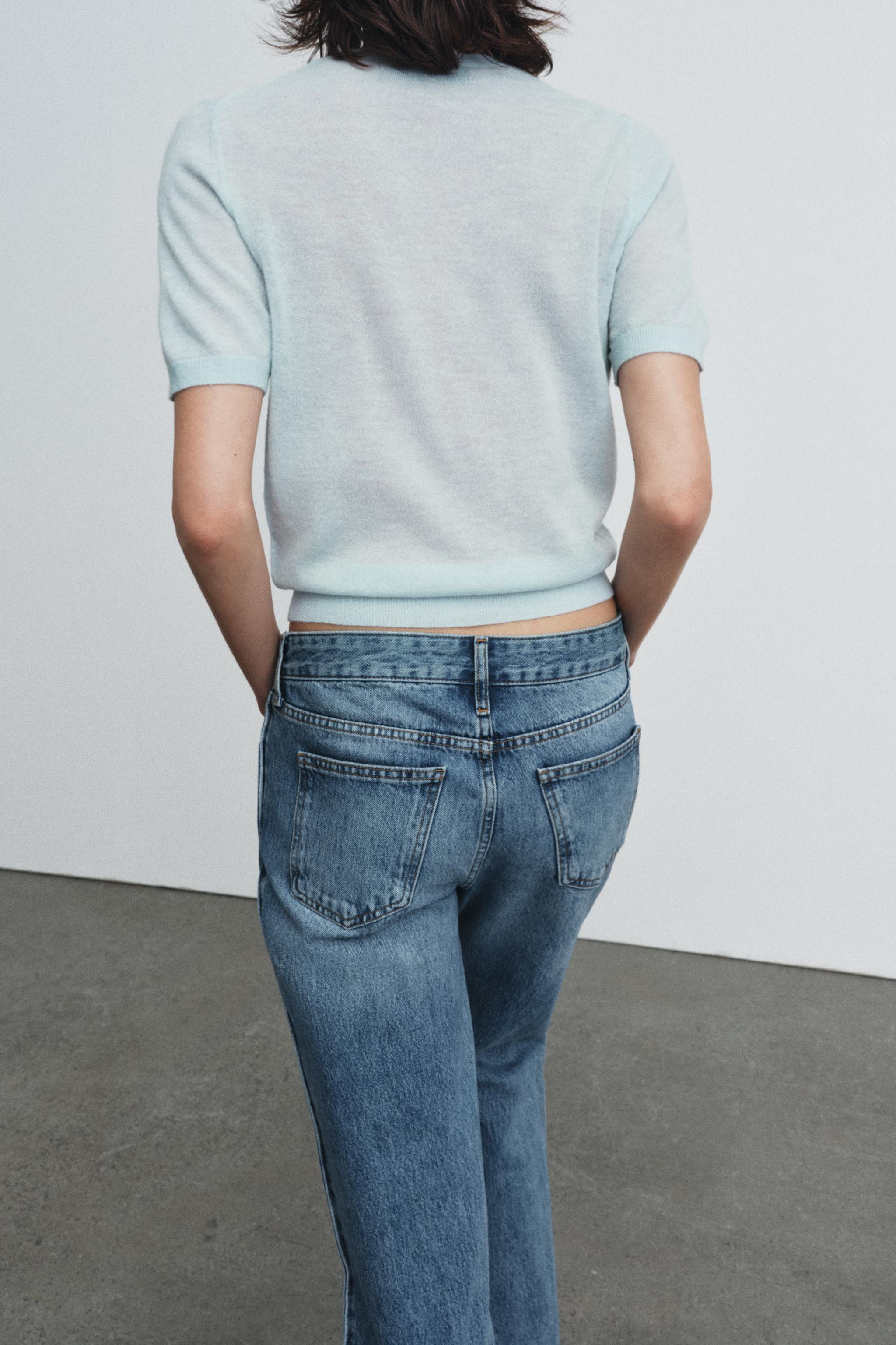 SHORT SLEEVE WOOL BLEND JUMPER | Zara UK
