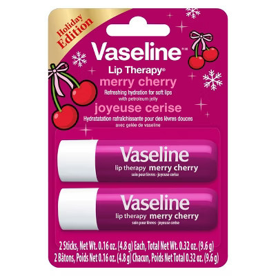 Vaseline Lip Therapy - Merry Cherry - 2pk | Target