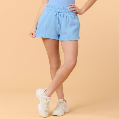 Blogilates Women's Mommy & Me Marshmallow Dolphin Shorts - Medium Blue M | Target