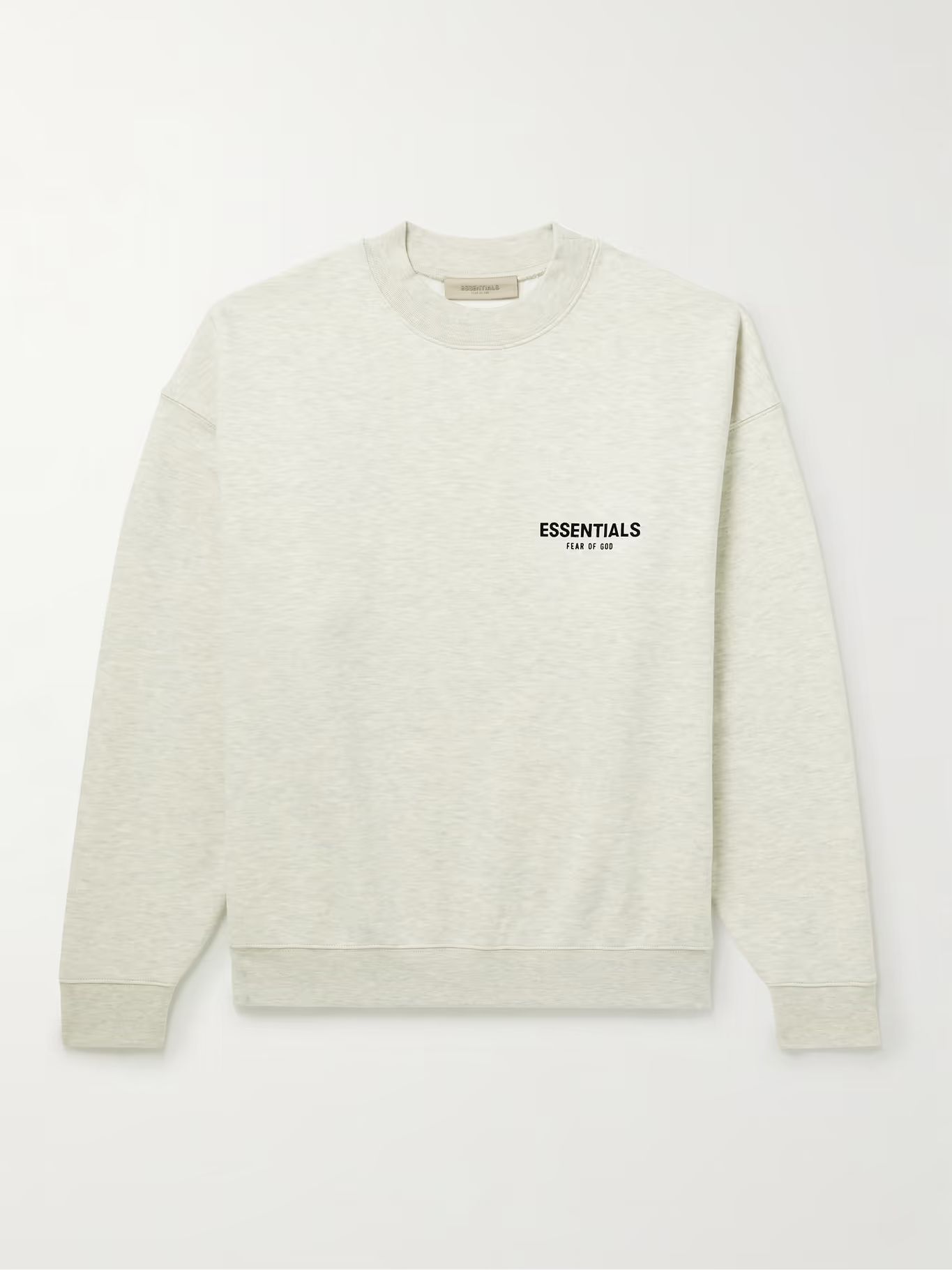 Logo-Flocked Cotton-Blend Jersey Sweatshirt | Mr Porter (UK)