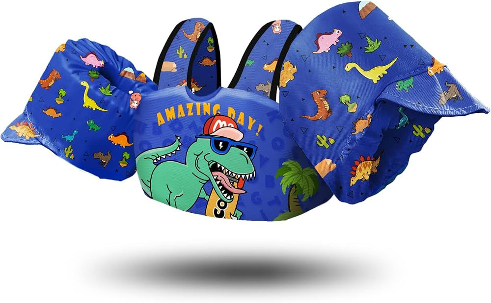 Chriffer Kids Swim Vest Life Jacket for 22-66 Pounds Boys and Girls, Toddler Floaties with Should... | Amazon (US)