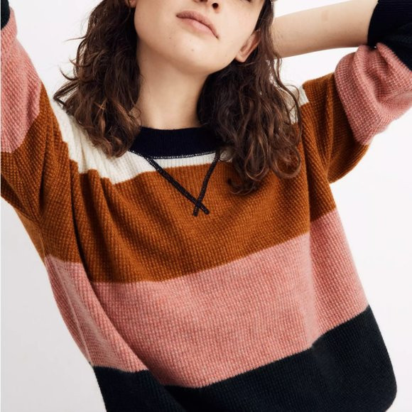 Madewell 100% Cashmere Vernon Striped Sweater | Poshmark