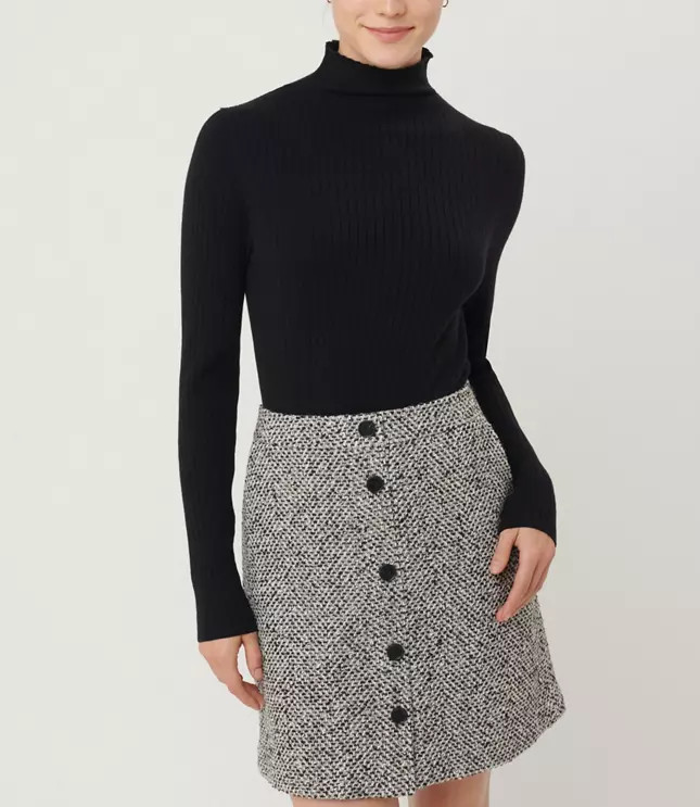 Ribbed Turtleneck Sweater | LOFT