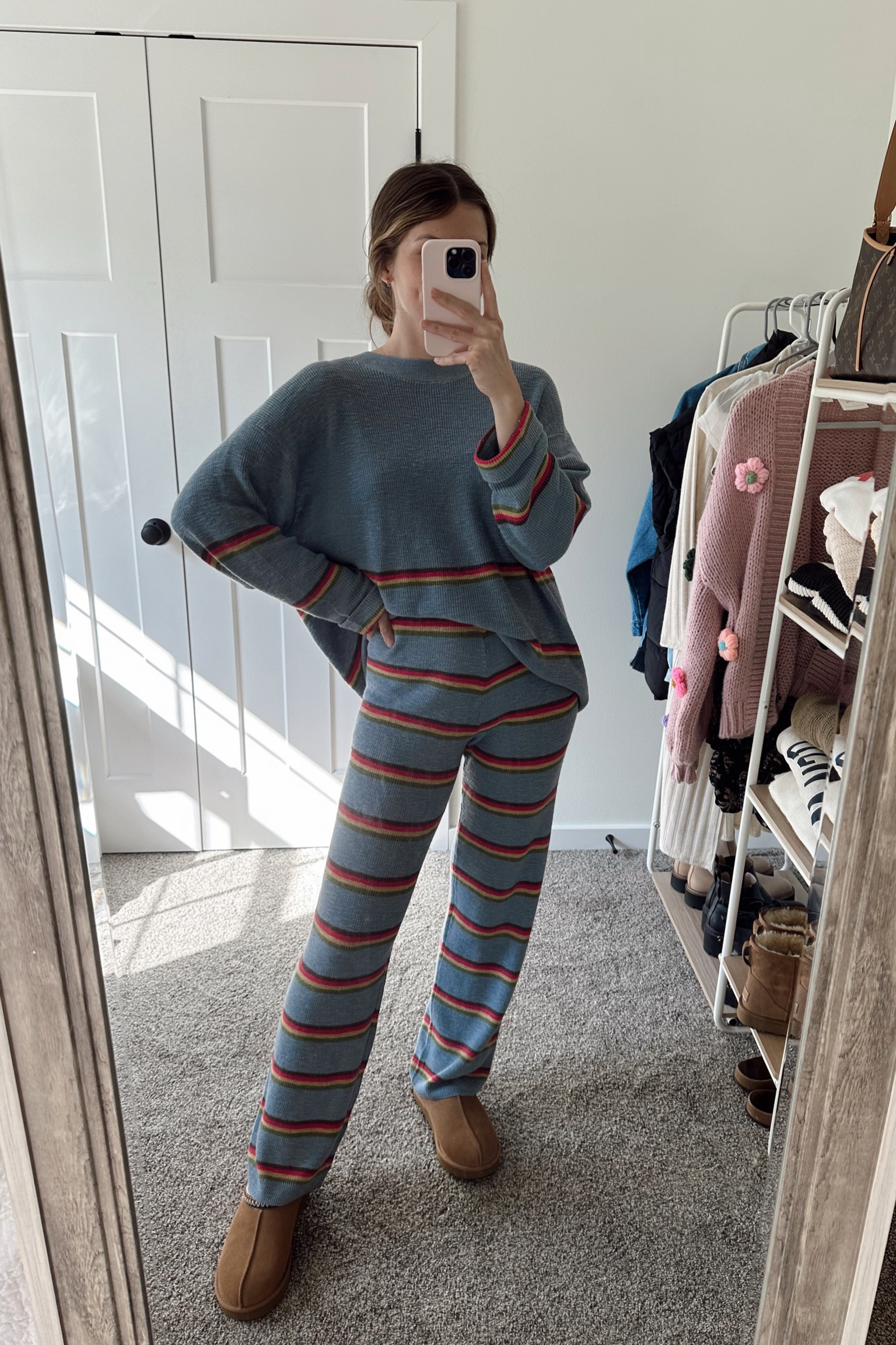 Wearing small in sweater set 
Comfortable to nurse in

Postpartum
Nursing friendly

#LTKSeasonal