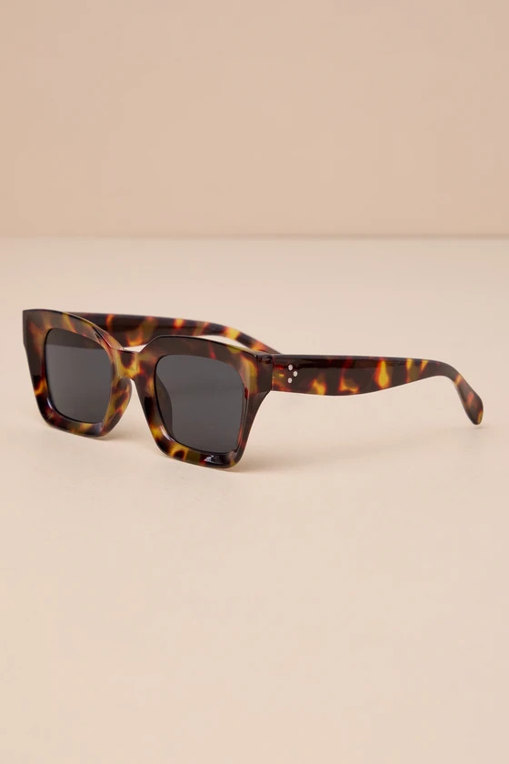 Chic Possibilities Brown Tortoise Square Sunglasses | Lulus