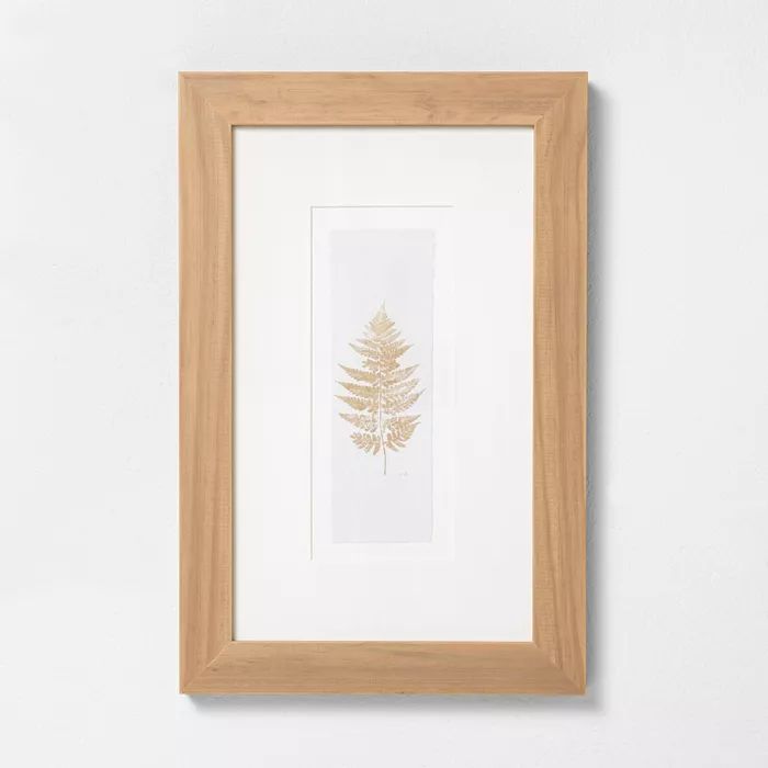 12" x 18" Fern Stem Wood Framed Wall Art - Hearth & Hand™ with Magnolia | Target