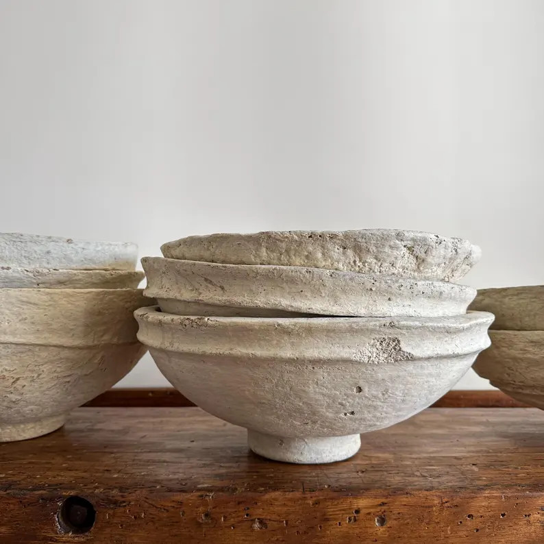 Extra Large Vintage Paper Mache Bowls | Etsy (US)