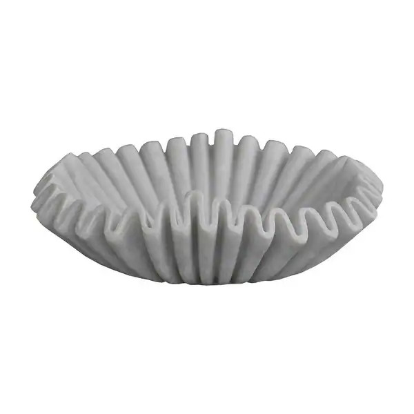 Artissance White Marble Curly Bowl, 12 Inch Long - Bed Bath & Beyond - 30735435 | Bed Bath & Beyond