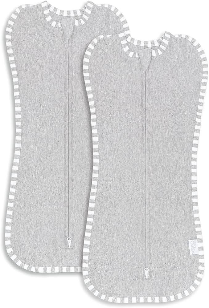 Comfy Cubs Swaddle Blanket Baby Girl Boy Easy Zipper Wrap 2 Pack Newborn Infant Sleep Sack (Large... | Amazon (US)