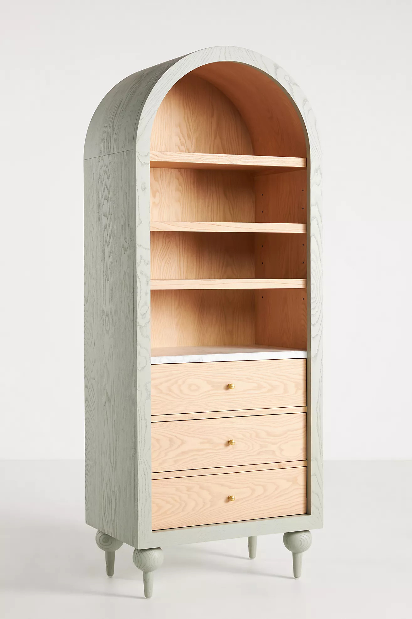 The Fern Marble Top Bookcase | Anthropologie (US)