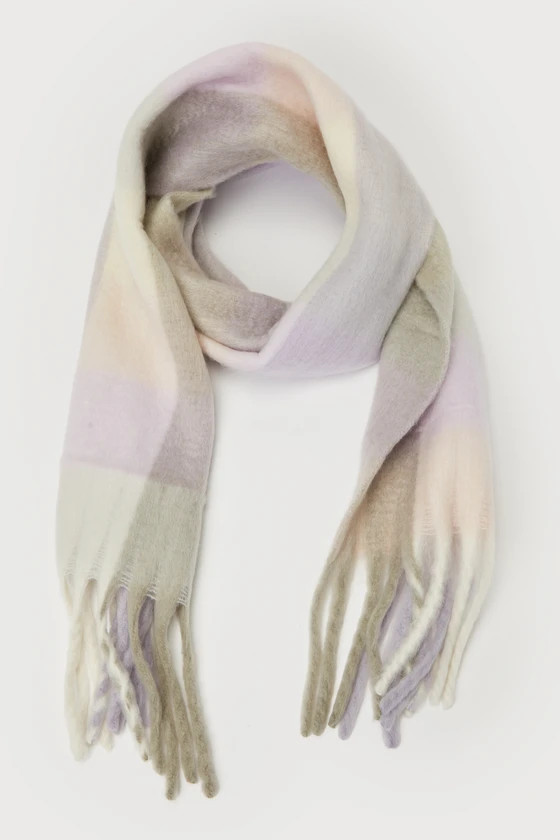 Weather Ready Lavender Plaid Scarf | Lulus (US)
